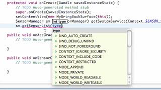 Android Application Development Tutorial 126 Setting up Sensor Manager YouTube
