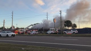 JFRD crews on scene of fire shutting down North Main Street southbound lanes