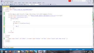 jQuery Add Insert Items into Array List with Example