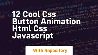 12 cool css button animation html css javascript