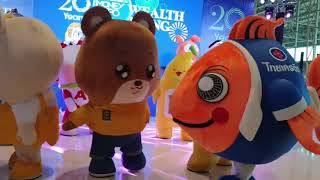 Thailand Money Expo 2020 Mascots Dance Party กล้วยกรุงศรี กล้วยเต้น | Thailand |  Bangkok