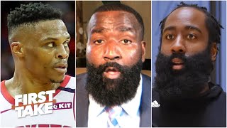 Russell Westbrook will get the best out of Harden in the playoffs - Kendrick Perkins | First Take