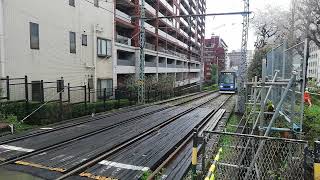 東京さくらトラム8900形  8904号車    三ノ輪橋行き   学習院下〜鬼子母神前間