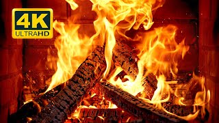 🔥 FIREPLACE Ultra HD 4K. Fireplace with Crackling Fire Sounds. Fireplace Burning. Fire Background