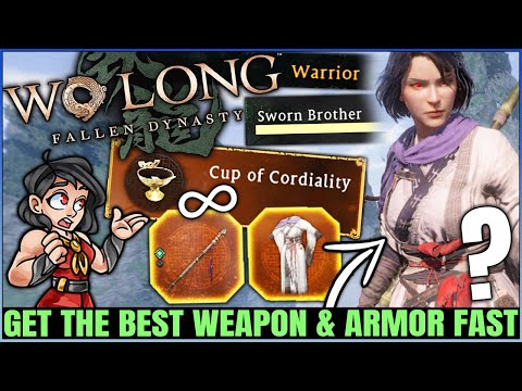 How to Get the BEST Weapon & Armor Set - Fast INFINITE Cup of Cordiality - Wo Long Fallen Dynasty!