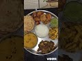 lunch thali ideas 🥰 navratri vrat paran thali shorts youtubeshorts lunch