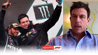Toto Wolff reacts to Lewis Hamilton signing new 1-year deal at Mercedes F1