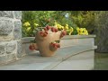 garden reflections 4.23 gallon terracotta strawberry pot on qvc