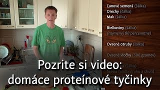 Recept na proteínové tyčinky vyrobené doma