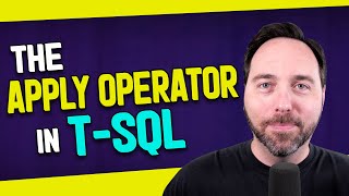 The APPLY Operator in T SQL