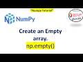 How to Create an 'Empty Array' (Using np.empty()) | Python NumPy Tutorial for Beginners (2026)