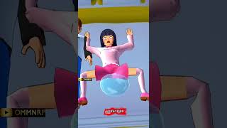 Omg Hantu Bhoot monster Boy 👣 Sakura School Simulator Horror Ding Dong #shorts #viral #sojamere