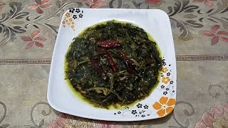 পালং শাক ভাজি রেসিপি। stir fried spinach ### Tasmin er rannaghor