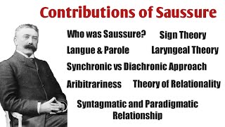 Langue \u0026 Parole| Sign Signifier Signified| Synchronic \u0026 Diachronic Approach| Arbitrariness| Saussure