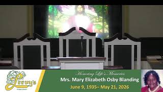 Mrs. Mary Elizabeth Osby Blanding