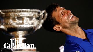 'Not too bad': Novak Djokovic jokes with reporters after Australian Open win