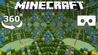 Roller Coaster OPTICAL ILLUSION! in 360° - Minecraft [VR] 4K 60FP - Part 2