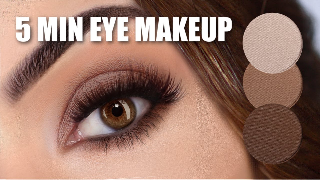 Quick Easy Eye Makeup Tutorial 5 Minute Eye Makeup Routine Youtube