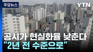 공시가 현실화율 2년 전 수준으로 낮출 듯...국토부, 곧 발표 / YTN