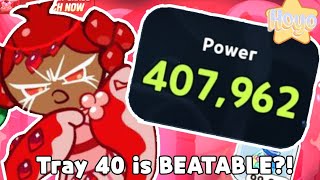 Tray 40 is ACTUALLY BEATABLE?! [COOKIE RUN KINGDOM] •Hoyoleaf•