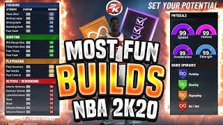 BEST BUILD IN NBA 2K20 HAVE FUN!! THEESE BUILDS WILL MAKE 2K20 FUN AGAIN!