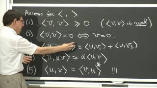 Inner Product for Complex Vector Spaces