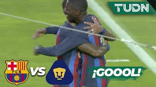 ¡YA ES GOLEADA! Gol de Dembelé | Barcelona 3-0 Pumas | Joan Gamper 2022 | TUDN