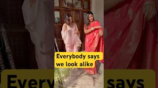 Do we really look like twins?? #sister #best  #youtubeshorts #funnyshorts #trending #indianwear