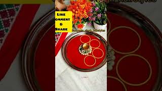 #shorts Very Easy Arti Thali Decorations From Bangles !!       Thali Decorations #crafts #artwork