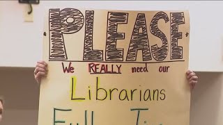 Protests over librarian cuts