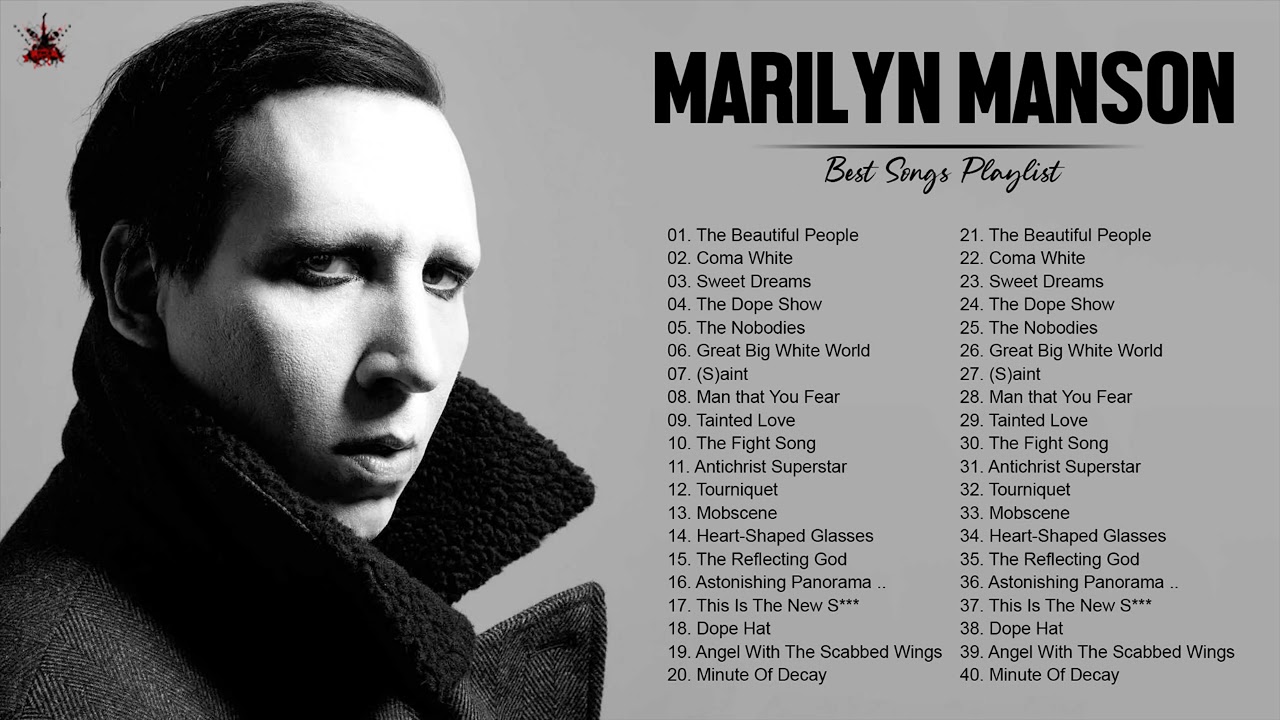 Marilyn Manson Greatest Hits Full Album - Best Songs Of Marilyn Manson ...