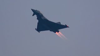 Typhoon Dusk Display at Bournemouth Air Festival 2021 - Fri (HQ Audio)