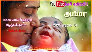 கோடி பணம் இருந்தும் நெஞ்சுக்குள்ள இன்பம் இல்லை whatsapp status amma