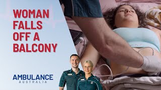 Young Woman Falls From Balcony | Ambulance Australia | Channel 10