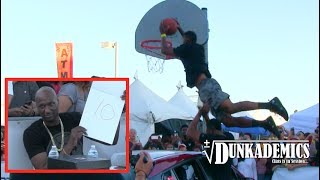 Reemix Dunks Over a Car in Front of Lamar Odom @ Q4 Dunk Contest!