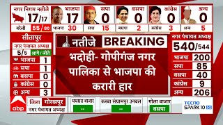 UP Nikay Chunav Results : Bhadohi - Gopiganj नगर पालिका से BJP की करारी हार