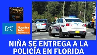 Niña de 2 años se entrega a la policía al ver que su padre fue detenido en Tallahassee