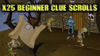 OSRS 25 NEW Beginner Clue Scrolls