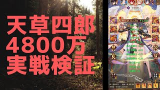 ［放置少女］天草四郎4800万実戦検証［皇室金龍］