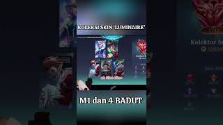 eko oura kaget lihat koleksi skin luminaire m1 dan badut skin #oura #luminaire #mlbb #mobilelegends