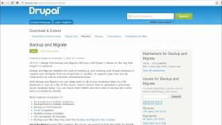 Drupal Backup & Migrate Module Tutorial