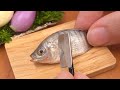 How To Make Miniature Thai Steamed Fish With Lime & Garlic | Perfect Miniature Cooking