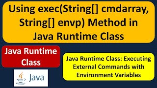 Using exec(String[] cmdarray, String[] envp) Method in Java Runtime Class