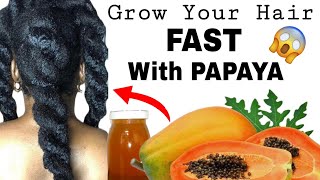 DIY PAPAYA OIL| FOR LONG and THICK HAIR| This oil will shock you! your hair will never stop growing