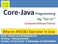 63. Bitwise AND Operator in java Program || Bitwise-AND (&)
