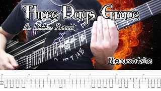 Three Days Grace - Neurotic ft. Lukas Rossi (Guitar Cover + TABS) | [NEW SONG 2022]