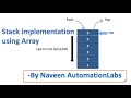 #25 - Stack Implementation in Java using Array - DataStructure Series Part 1