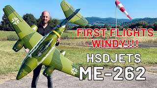 HSDJETS Me-262 twin 90mm EDF Jet - FIRST FLIGHTS (Eng/Fra) 4K #hsd #me262 #maiden