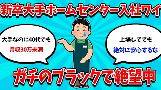 【2ch就活スレ】新卒で大手ホームセンター入社ワイ、あまりのブラックさ加減に絶望中・・・【24卒】【25卒】【就職活動】