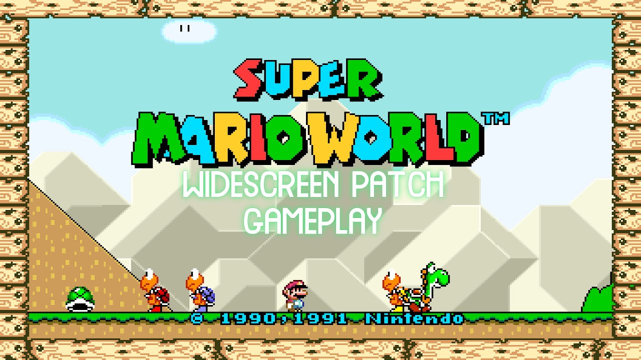 BSNES | Super Mario World HD 60FPS Widescreen Patch Beta | SNES ...